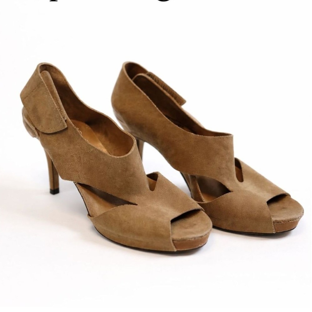 Pedro Garcia Wonda Crisscross Midi Sandals Size 8 Designer Luxe Slip-On Size 8